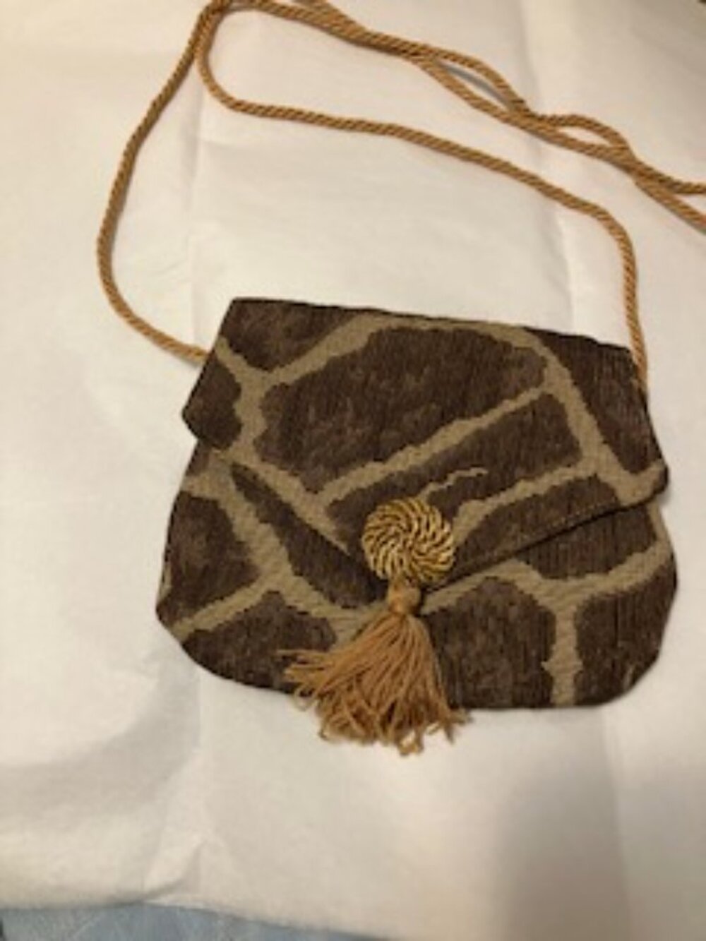Vintage Tapestry Woven Evening Crossbody Bag